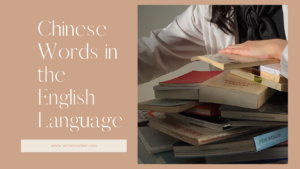 Chinese Words in the English Language